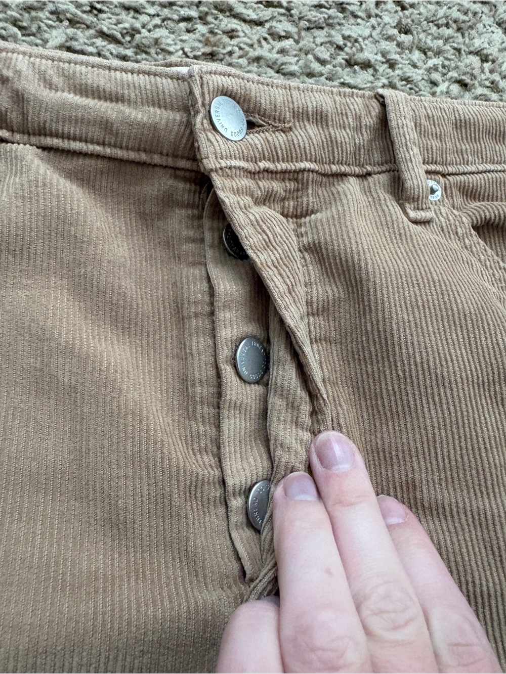 Universal Thread Corduroy Tan Mini Skirt Women’s 14 Fall Fashion - Picture 2 of 5
